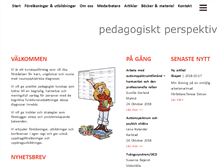 Tablet Screenshot of pedagogisktperspektiv.se